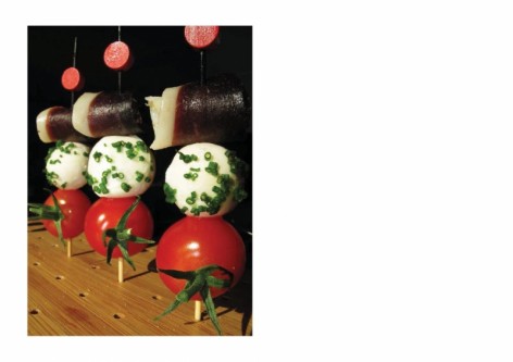 3 Brochettes magret tomate mozza jpeg - de Benjamin Traiteur